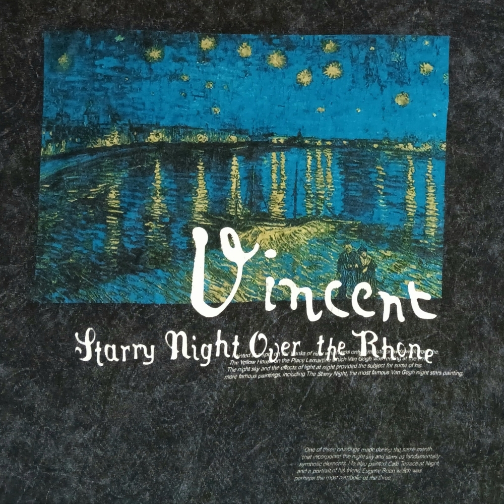 Vincent Van Gogh Starry Night t-shirt Art artist painting paint classic
